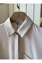 Esilastore Hidden Button Detailed Tunic Beige - 5