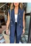 Casual Suit with Striped Vest - 3