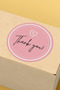 Thank You Written Sticker Packaging Shipping Packaging Label - 4X4Cm 70 Pieces - 2