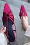 Ozeras Satin Burgundy Short Heeled Stiletto - 2