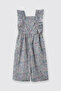 Liberty Fabric Floral Patterned Baby Girl Salopet - 3