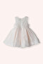 Baby Girl Sequin Detailed Ecru Evening Dress - 2