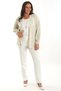Trend42Plus Large Size Striped Oversize Green Jacket - 3