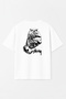Unisex Stüssy Deck Card Printed Oversize 100% Cotton Wide Cut Textured Crew Neck T-Shirt Rf0540