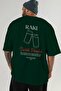 Raki Cocktail Printed Oversize T-Shirt Men Women 100% Cotton Crew Neck Tshirt - 6