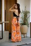 Black Color Halter Neck Open Back Blouse - 4