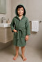 Cotton Muslin Children's Bathrobe |   Suitable for Girls & Boys |   Natural Textured - 2