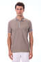 Men's Zippered Stripe Detailed Polo Neck T-Shirt - Alba - 2