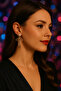 Noé Gold Bow Detailed Pearl Look Earrings – Elegant and Modern Design - 3