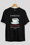 Espresso Cocktail Front Printed Black Oversize T-Shirt Men Women 100% Cotton Crew Neck T-Shirt - 2