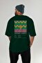 Aperol Spritz Cocktail Back Printed Green Oversize T-Shirt Men Women Cotton Crew Neck T-Shirt - 5