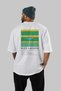 Blue Lagoon Cocktail Series Back Printed Oversize T-Shirt Men Women 100% Cotton Crew Neck Tshirt - 4