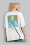 Mary Pickford Cocktail Back Printed White Oversize T-Shirt Men Women Cotton Crew Neck Tshirt - 3