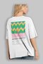 Aperol Spritz Cocktail Back Printed White Oversize T-Shirt Men Women Cotton Crew Neck T-Shirt - 3