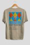 Mary Pickford Cocktail Back Printed Beige Oversize T-Shirt Men Women Cotton Crew Neck Tshirt - 2
