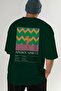 Aperol Spritz Cocktail Back Printed Green Oversize T-Shirt Men Women Cotton Crew Neck T-Shirt - 7