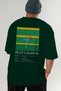 Blue Lagoon Cocktail Series Back Printed Oversize T-Shirt Men Women 100% Cotton Crew Neck Tshirt - 7