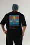 Mary Pickford Cocktail Back Printed Black Oversize T-Shirt Men Women Cotton Crew Neck Tshirt