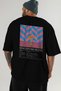 Singapore Sling Cocktail Back Printed Black Oversize T-Shirt Men Women Cotton Crew Neck Tshirt - 6