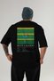 Blue Lagoon Cocktail Series Back Printed Oversize T-Shirt Men Women 100% Cotton Crew Neck Tshirt