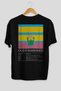 Old Fashioned Cocktail Back Printed Black Oversize T-Shirt Men Women Cotton Crew Neck T-Shirt - 2