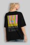 Pina Colada Cocktail Series Back Printed Oversize T-Shirt Men Women 100% Cotton Crew Neck Tshirt - 4