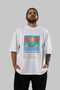 Mary Pickford Cocktail Front Printed White Oversize T-Shirt Men Women Cotton Crew Neck Tshirt - 6
