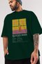 Bloody Mary Cocktail Front Printed Green Oversize T-Shirt Men Women Cotton Crew Neck Tshirt - 3
