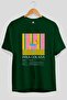 Pina Colada Cocktail Front Printed Green Oversize T-Shirt Men Women Cotton Crew Neck Tshirt - 2