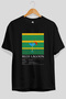 Blue Lagoon Cocktail Front Printed Black Oversize T-Shirt Men Women Cotton Crew Neck T-Shirt - 2