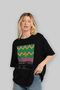 Aperol Spritz Cocktail Front Printed Black Oversize T-Shirt Men Women Cotton Crew Neck Tshirt - 4