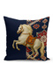 Classic Horse Series Double Sided Digital Printed Set of 3 Throw Pillow Covers (Horse) - 2