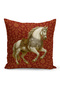 Classic Horse Series Double Sided Digital Printed Set of 3 Throw Pillow Covers (Horse) - 3