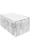Silver Table Skirt, Silver Backdrop - 4