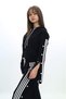 Girls' 100% Cotton Striped Hooded Snap-Button Bottom & Top Tracksuit Set-5010 - 6