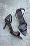 Lena Bitter Brown Leather Band Detail Women's Sandals - 4