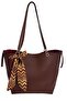 Women's Large Shoulder Bag - Laptop Compartment - Gift Scarf Included - 5