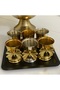 GOLD AND SILVER COLOR 6-PIECE ROSE BUCKET BUTTERFLY MODEL - 4