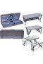 Folding Aluminum Picnic Table With 4 Seats, Silver - BD-ALU-TB - 5