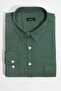 Men's Big Size Large Size Long Sleeve 100% Cotton Linen Texture Single Pocket Khaki Button Collar Shirt - 2