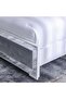 Ezekiel 180x200 King Bed - White/Silver L201xW193xH121cm - 5