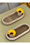 4-Piece Rattan Organizer Tray & Sunflower Sunflower Presentation Set Coffee Presentation Tray (Flower Included) - 6