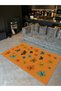 Mosso Colorful Butterflies Patterned Woven Base Modern Decorative Carpet Mosso136 - 2