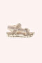 Baby Girl Velcro Detailed Beige Sandals