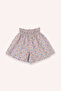 Girl's Floral Patterned Pink Shorts