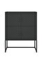 Highboard Black 80x35x100 cm Steel - 4