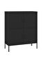Storage Cabinet Black 80x35x101.5 cm Steel - 4
