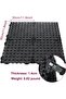 FengWu 12 Pack 12" Interlocking Rubber Bathroom Flooring Tiles Non-Slip Pool Mat Splicing Shower Mat - 3