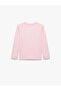 Long Sleeve Crew Neck Cotton Printed T-shirt - 2