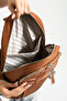 Women's Parachute Fabric Satin Backpack - 2